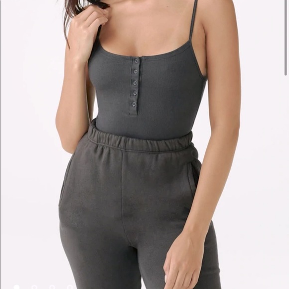 Joah Brown Henley tank in WHITE*** - Picture 1 of 5